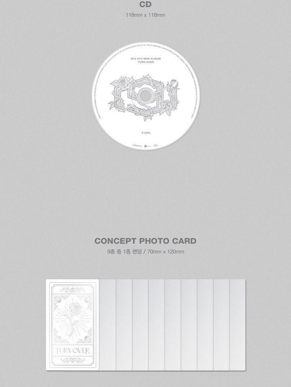 Альбом SF9 - TURN OVER 9th Mini Album 3 Version SET