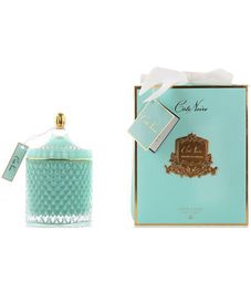 Лайм, большая бирюзовая свеча Арт-деко с кисточкой, Cote Noire