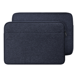 Легкая горизонтальная сумка чехол темно-синего цвета (Navy Blue) для ноутбука или планшета размером от 15.5 до 16 дюймов, серия LBDB Series