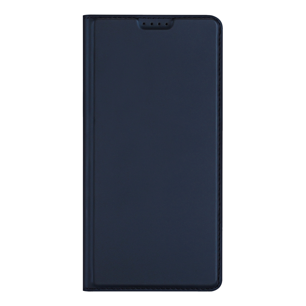 Чехол книжка из PU кожи синего цвета от Dux Ducis для Motorola Moto G85 (S50), серия Skin Pro Series Case