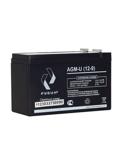 Аккумулятор РУБИН 12V 9Ah AGM ( 9Ач / 12В ) AGM