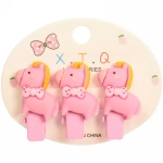 Зажимы для волос детские 3шт «Mini lady», милые пони, 6*5см