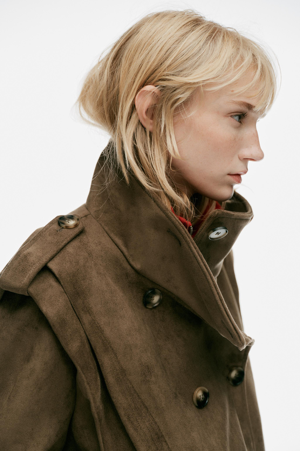 УКОРОЧЕННЫЙ ТРЕНЧ СО СКЛАДКАМИ — ZARA