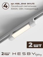 Комплект трековый Hesby Lighting No1 однофазная накладная Skylite HSBL_kompl_S001_VI1W3K