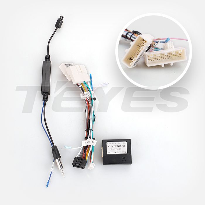Магнитола для Mercedes-Benz Smart ForTwo/ForFour W453 2014-2023 - Teyes CC4 монитор 12.3" 2K QLED + рамка 9, Android 14, Быстрейшая, Snapdragon 680, DSP, CarPlay, 4G SIM-слот