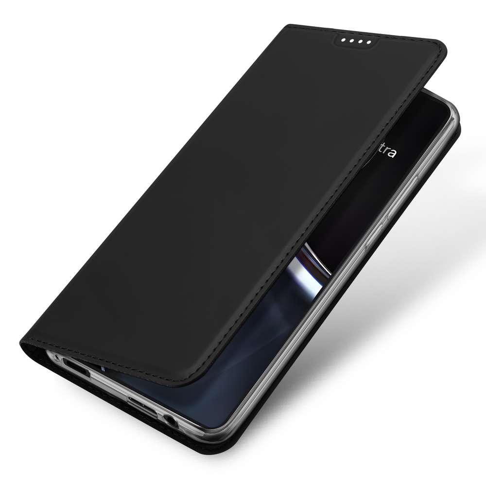 Чехол книжка из PU кожи черного цвета от Dux Ducis для смартфона ASUS Zenfone 12 Ultra, серия Skin Pro Series Case