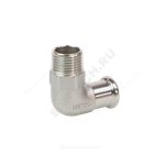 Угольник сталь нерж AISI 316L 90гр Дн 22х3/4" Ру16 пресс/НР Inoxpres RM 197304022