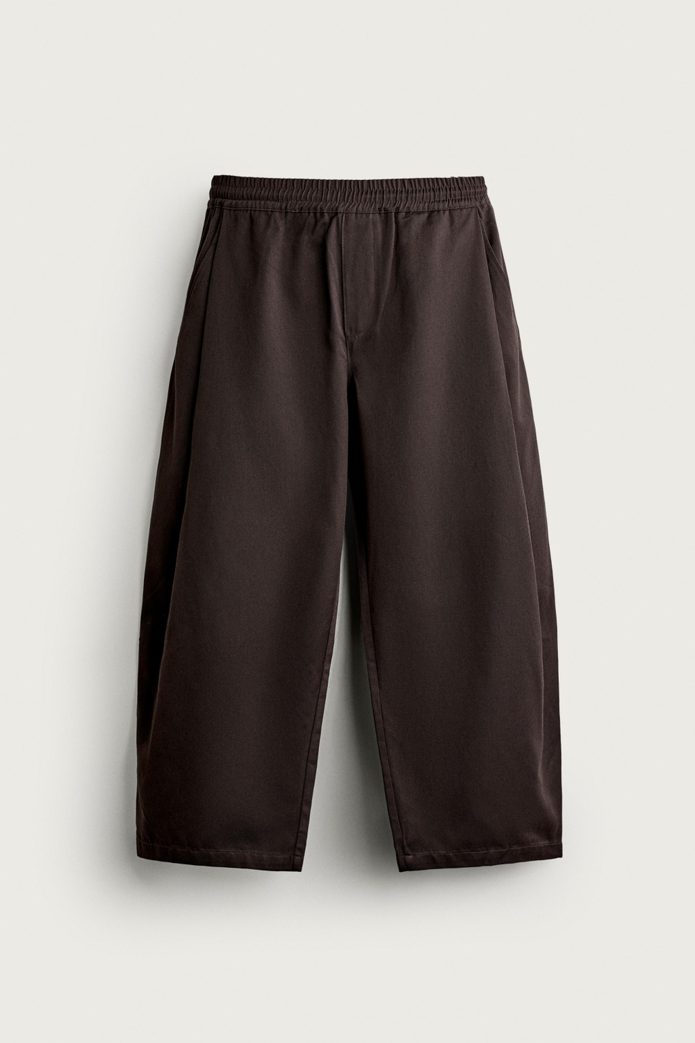БРЮКИ BALLOON FIT С БОКОВЫМИ ЗАЩИПАМИ — ZARA