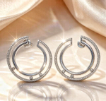 Ювелирные серьги из серебра 925 пробы