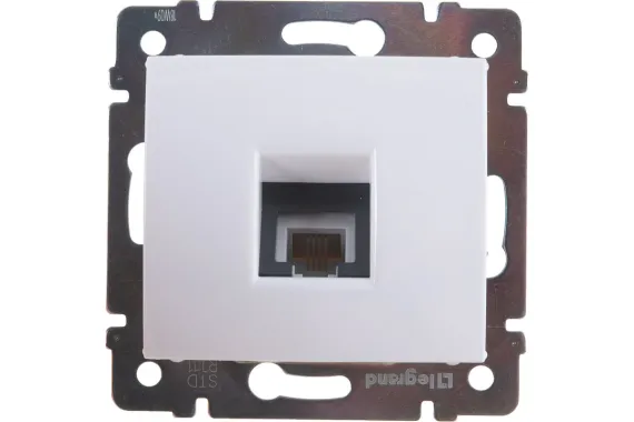 Розетка RJ11 Legrand Valena телефонная белый 04060