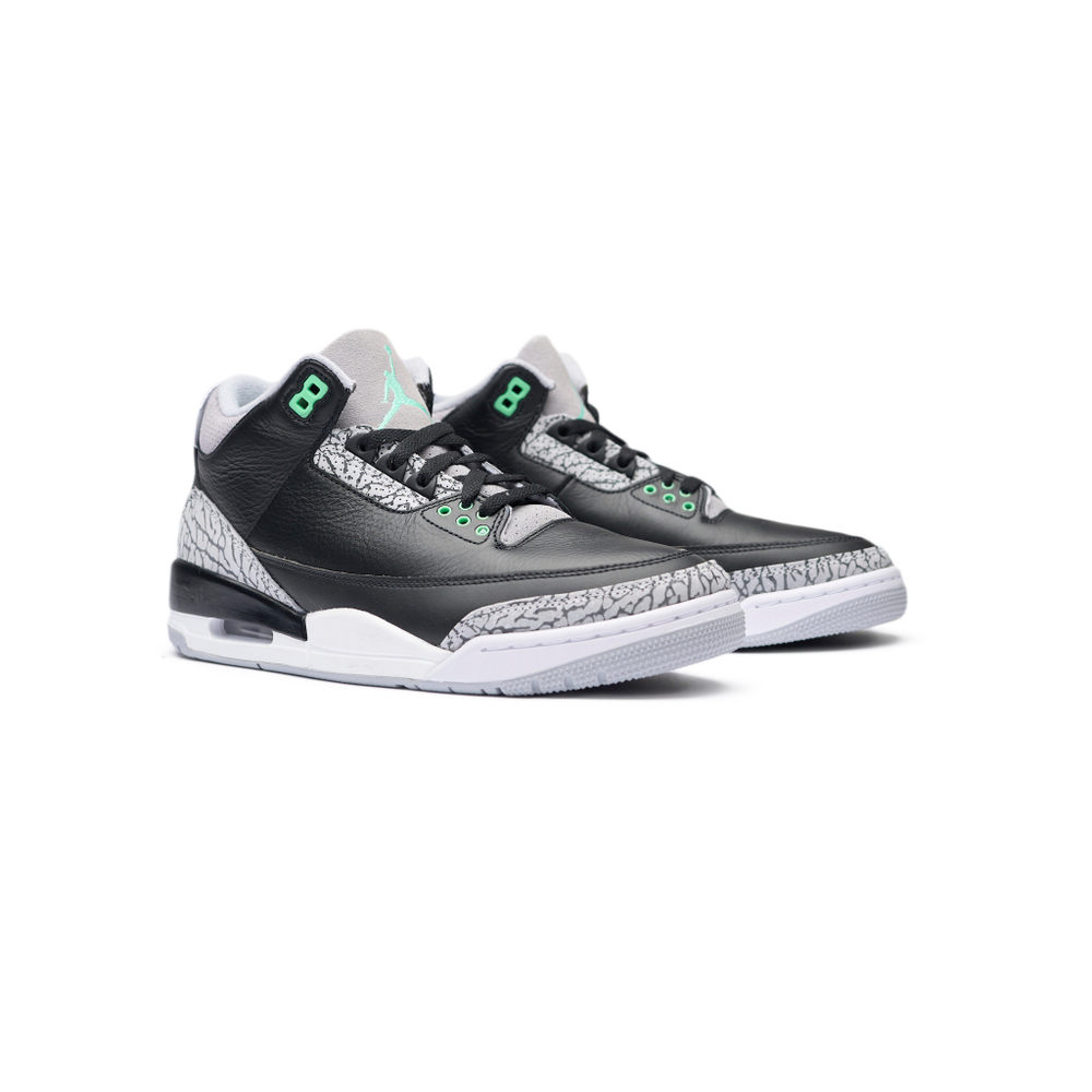 Кроссовки Jordan 3 Retro "Green Glow"