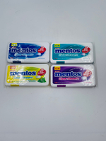 MENTOS набор освежающих пастилок CleanBreath с цинком, без сахара, (4 шт. по 21 г), Турция