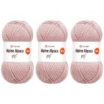 Пряжа YarnArt (ЯрнАрт) Alpine Alpaca New / уп.3 мот. по 150 г, 120 м, 1443