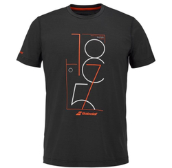 Теннисная футболка Babolat Exercise Graphic - black