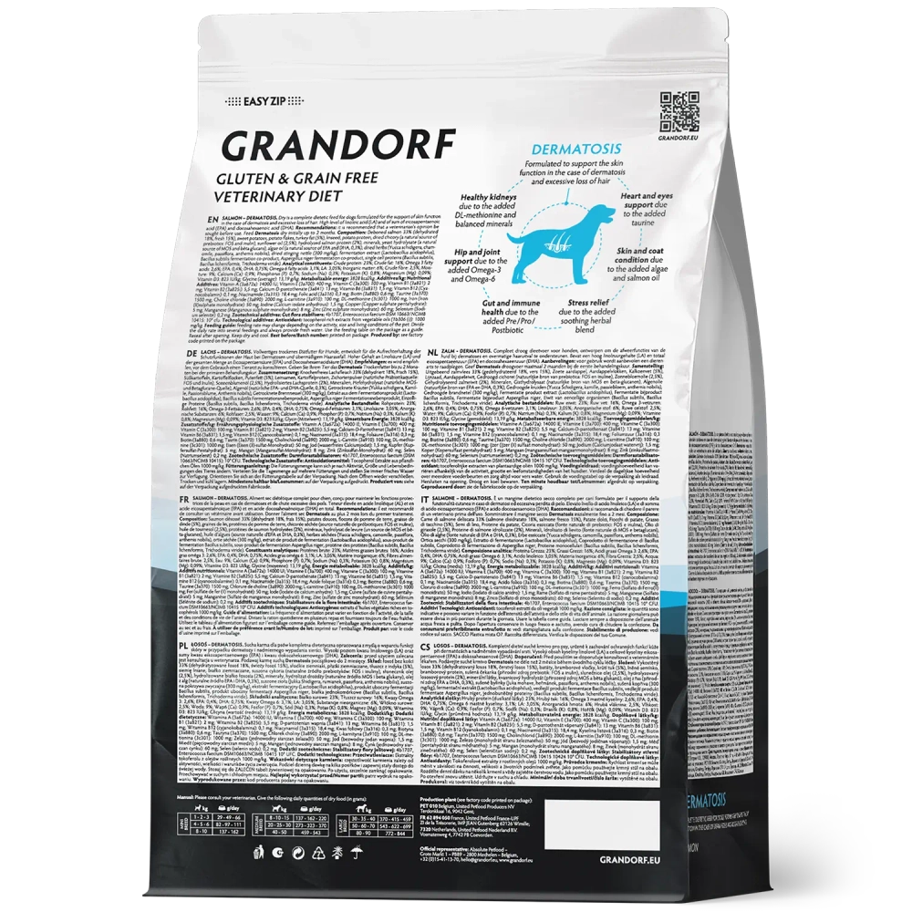 Grandorf DERMATOSIS, Gluten & Grain Free, Veterinary Diet (Salmon)