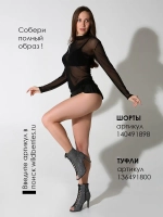 Прозрачная водолазка топ сетка черная тонкая летняя