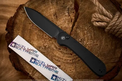 Нож Civivi BL Elementum C2103A сталь 14C28N Black StoneWash рукоять Black G10