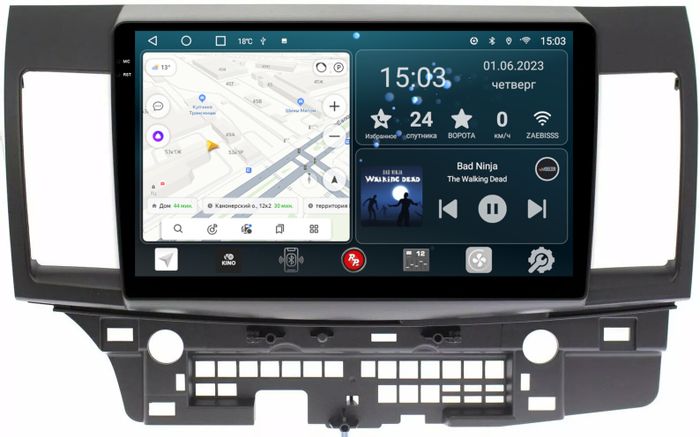 Магнитола для Mitsubishi Lancer X 2007-2016 - RedPower 037 Android 10, Быстрая, QLED+2K, CarPlay, SIM-слот