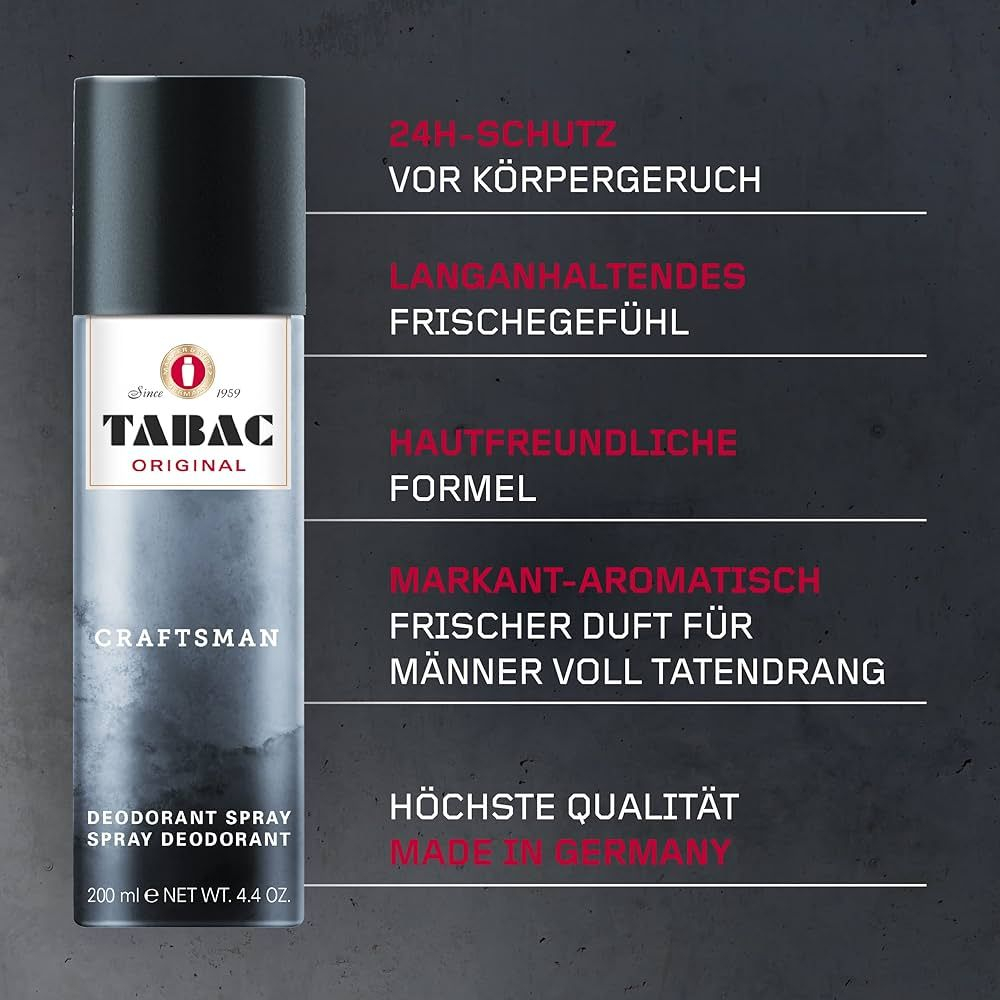 Дезодорант-спрей Tabac Original Craftsman мужской 200 мл (Германия)