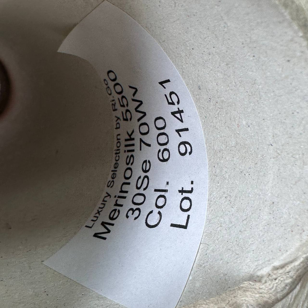 MERINOSILK - Ri. Go.; 70% меринос, 30% шелк; 550м/100гр; col.600, цвет: белый, молочный MP