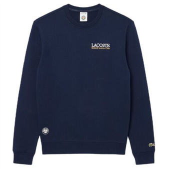 Мужская теннисная кофта Lacoste Roland-Garros Edition Fleece - midnight blue