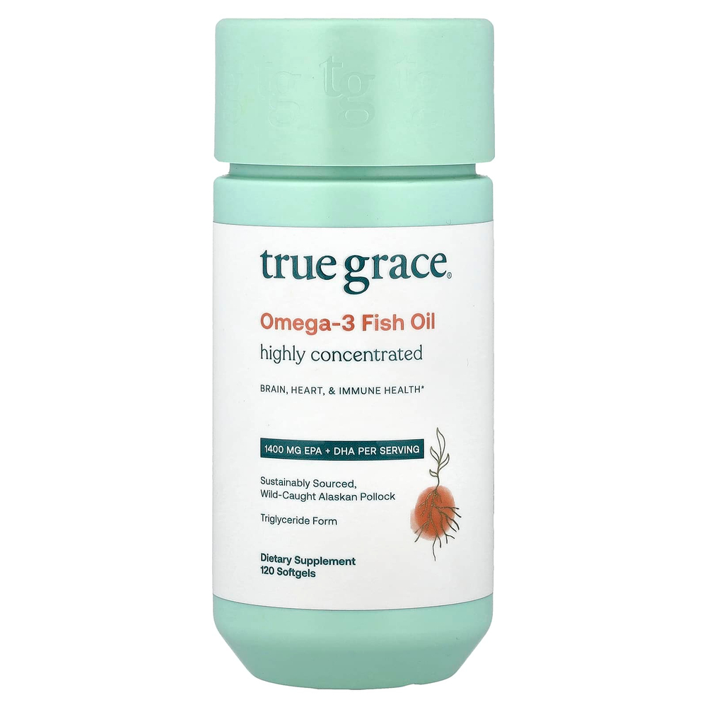True Grace, Omega-3 Fish Oil, 120 Softgels