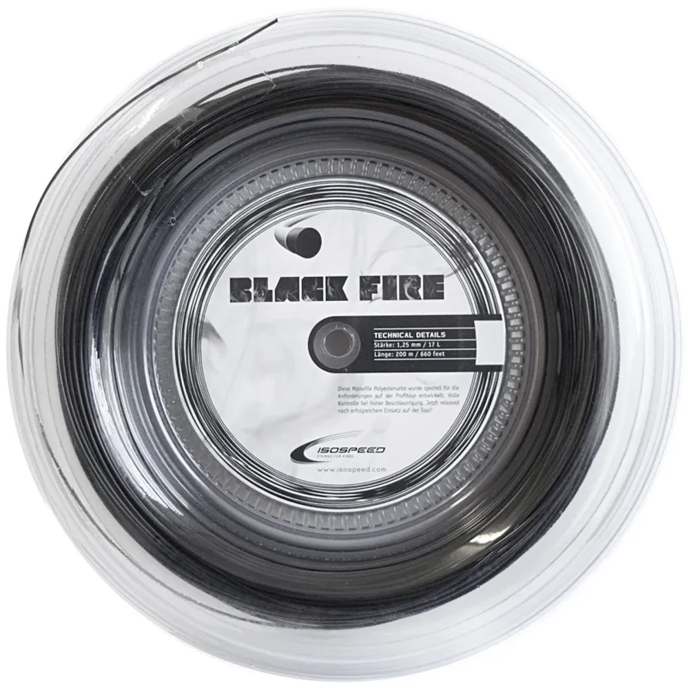 Струны теннисные Iso-Speed Black Fire (200 m)