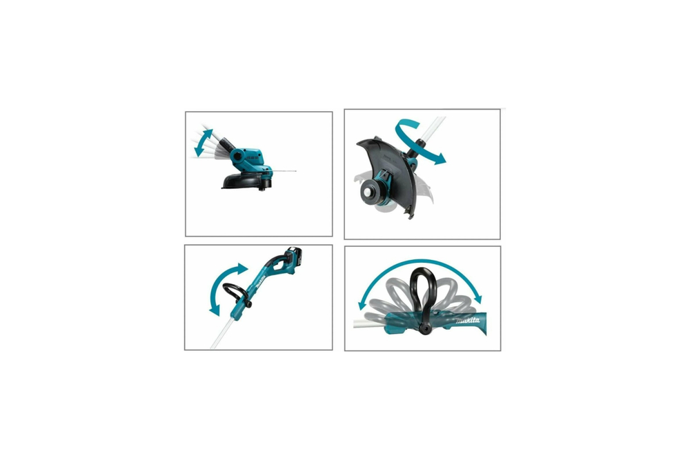 Триммер аккумуляторный Makita LXT 18В, 2в1 трим/кромкорез, d-26см, телескоп штанг, XPT, (BL1830B,DC18RC) DUR193RF
