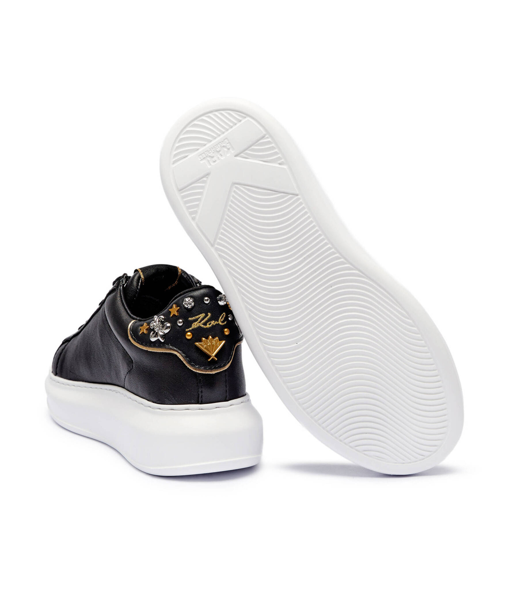 Кожаные кроссовки kapri Karl Lagerfeld - черный(KL62528M)