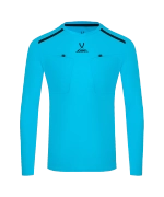Футболка судейская с длинным рукавом DIVISION PerFormDRY Referee LS Tee, голубой