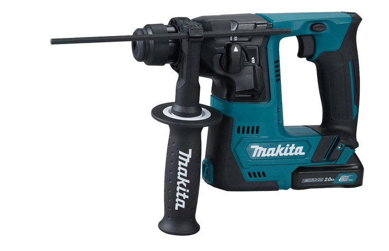 Makita HR140DWAJ — аккумуляторный перфоратор SDS-PLUS, 14 мм, с 2 АКБ и ЗУ