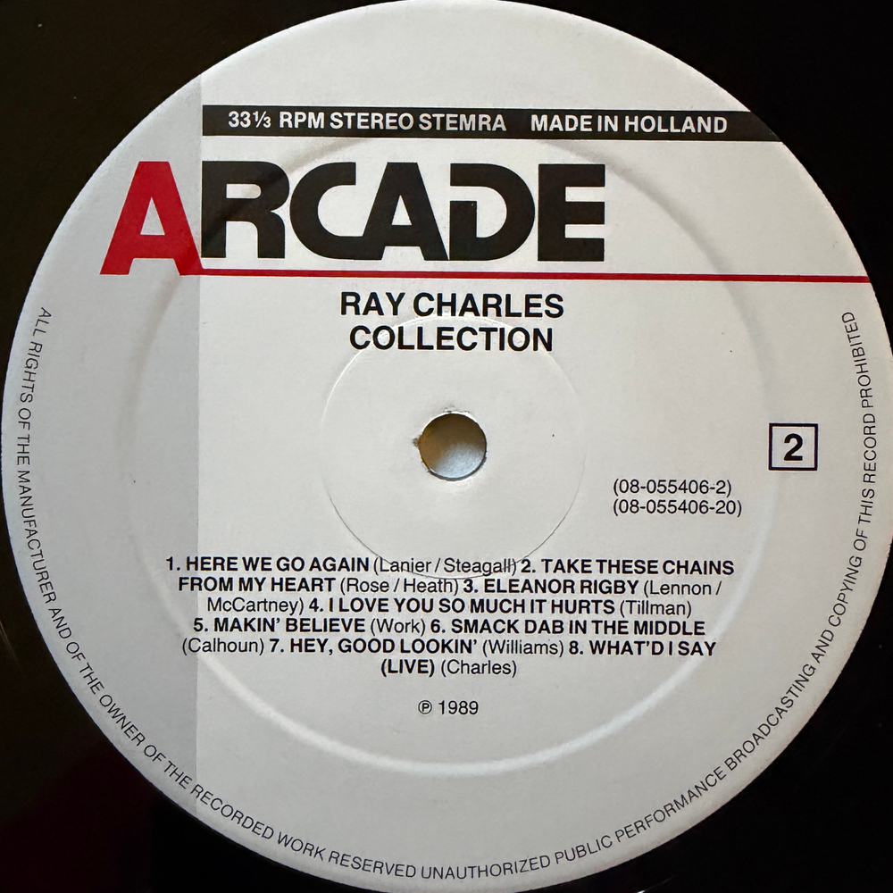 Ray Charles ‎– Collection 2LP (Голландия 1989г.)