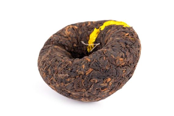 Herbata Shu Pu'er 2018 Marka «Złota Nić» «Sosna i Żuraw» Gniazdo roślinne Xiaguan 100 g