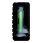 Прозрачно-зеленый светящийся в темноте фаллоимитатор 18см ToyFa Beyond Dick Glow 872011