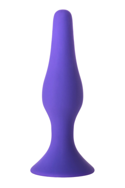 Анальная втулка A-Toys by TOYFA Bomp, силикон, фиолетовый, 12,5 см