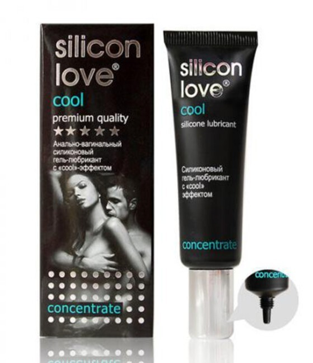 Анально-вагинальный лубрикант на силиконовой основе Silicon Love Cool с охлаждающим эффектом 30 г (Цвет: прозрачный)