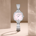STARKING Quartz Movement Stainless Steel Watchband Watch Women"s Watch Mother of Pearl Color Watch Dial