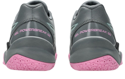 Детские теннисные кроссовки Asics Gel-Powerbreak GS - steel grey/ocean haze
