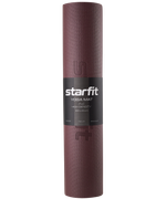 Коврик для йоги и фитнеса высокой плотности FM-103, PVC HD, 183x61x0,6 см, горячий шоколад