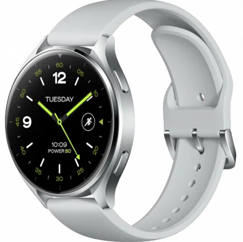 Смарт-часы Xiaomi Watch 2 46мм 1.43" AMOLED корп.серебристый рем.серый разм.брасл.:140-210мм (BHR8034GL)