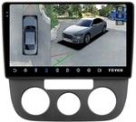 Магнитола для Volkswagen Jetta 5 2005-2010 (кондиционер) - Teyes CC3-2K-360 на Android 10, Быстрая, 2K QLED, CarPlay, 4G SIM-слот, 4 камеры в комплекте