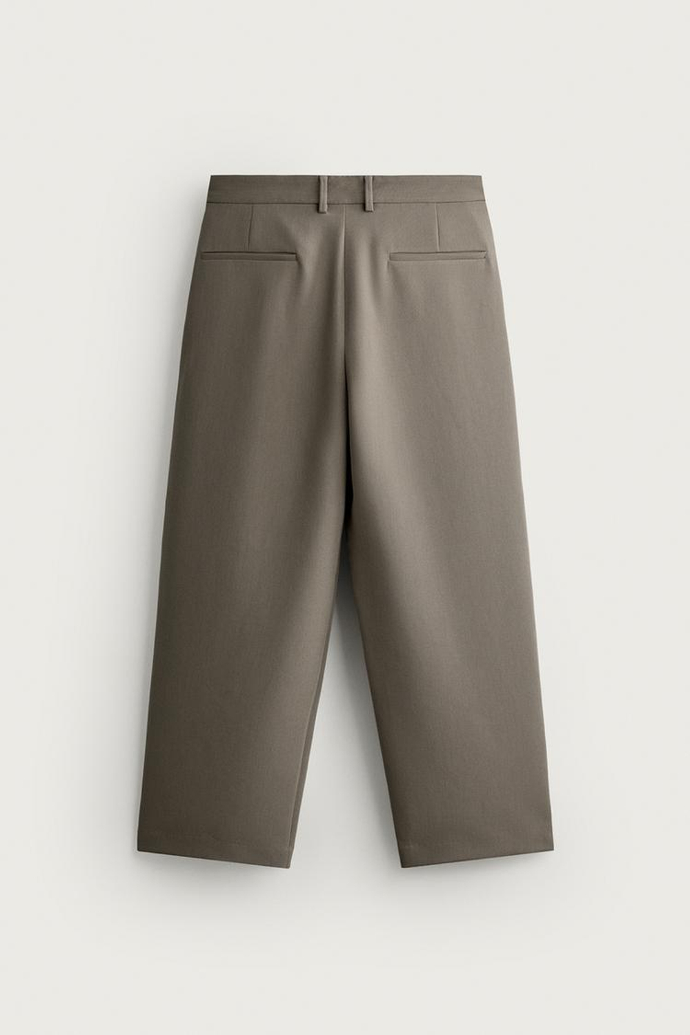 ZARA БРЮКИ RELAXED FIT СО СКЛАДКАМИ, РЫЖЕВАТО-КОРИЧНЕВЫЙ