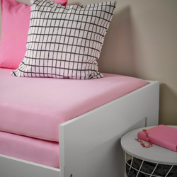 IKEA VÅRVIAL  (ИКЕА ВОРВИАЛ)  -  Простыня на резинке для кушетки - розовый 80x200 см