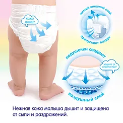 Подгузники MANU Comfort XL (12-17 кг) 42 шт.