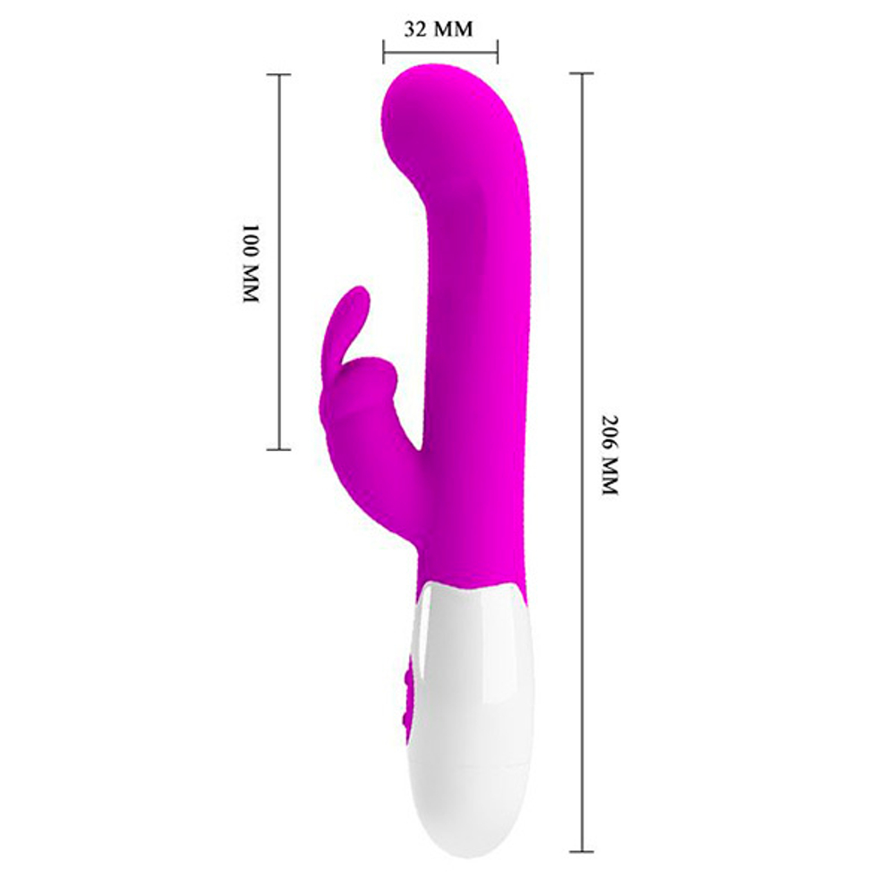 Лиловый вибратор-кролик 20,6см Pretty Love Centaur BI-014794