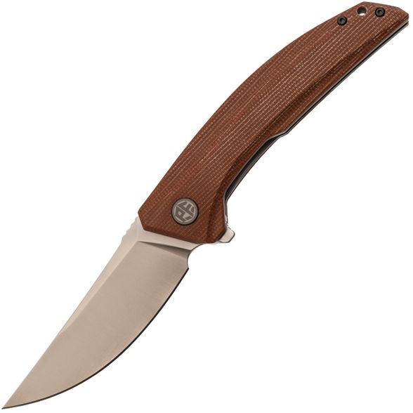 Цена наСкладной нож Petrified Fish DeepSea PFP05BRMS, сталь K110, рукоять Micarta Brown