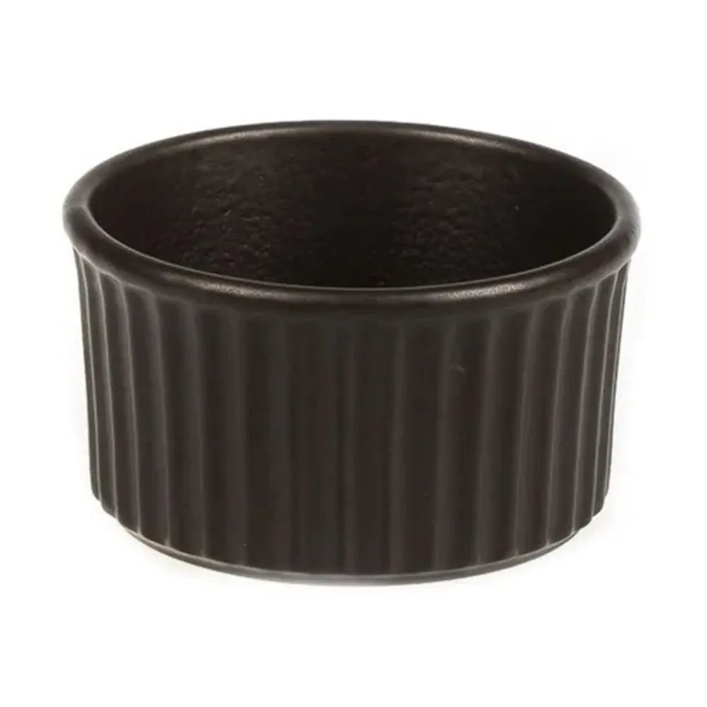 Соусник 90 мл d 7 см h4 см круглый фарфор Рамекин Black Raw Stellar P.L. Proff Cuisine [12]