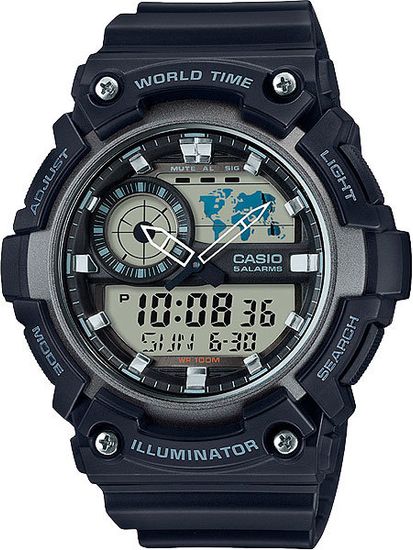 Мужские японские наручные часы Casio AEQ-200W-1AVDF