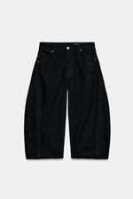 ДЖИНСОВЫЕ ШОРТЫ CARROT СО СРЕДНЕЙ ПОСАДКОЙ — ZW COLLECTION — ZARA
