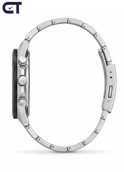 CASIO EQS-920DB-1BVUDF EDIFICE мужские наручные часы — крупный солнечный хронограф с чёрным циферблатом